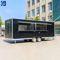 CAMPTRL Nouvelle remorque de type conteneur pour la vente de nourriture de rue, café, hamburgers, frites, glaces, barbecue, camion de nourriture mobile CE DOT