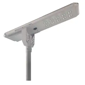 Lampadaire solaire tout-en-un Ip65 extérieur Réverbère solaire à LED intégré