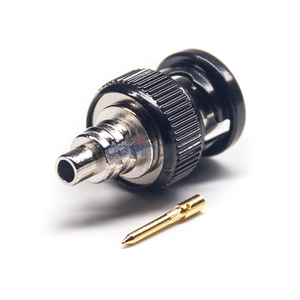 Conector BNC Macho con Recubrimiento de Níquel Negro para Cable Coaxial RG179, <span class=keywords><strong>Balun</strong></span> RF Coaxial, Accesorios de CCTV, Conector BNC para Cable - Product Image 2
