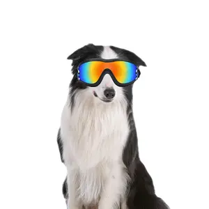 Dog Sunglasses Adjustable Strap for UV Sunglasses Waterproof Protection for Large Dog Foldable pet dog Goggles sunglasses