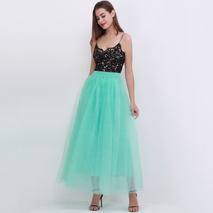 <span class=keywords><strong>Jupe</strong></span> <span class=keywords><strong>femme</strong></span> taille haute couleur unie élégante <span class=keywords><strong>jupe</strong></span> tutu bouffante en <span class=keywords><strong>tulle</strong></span> doux ligne A - Product Image 6