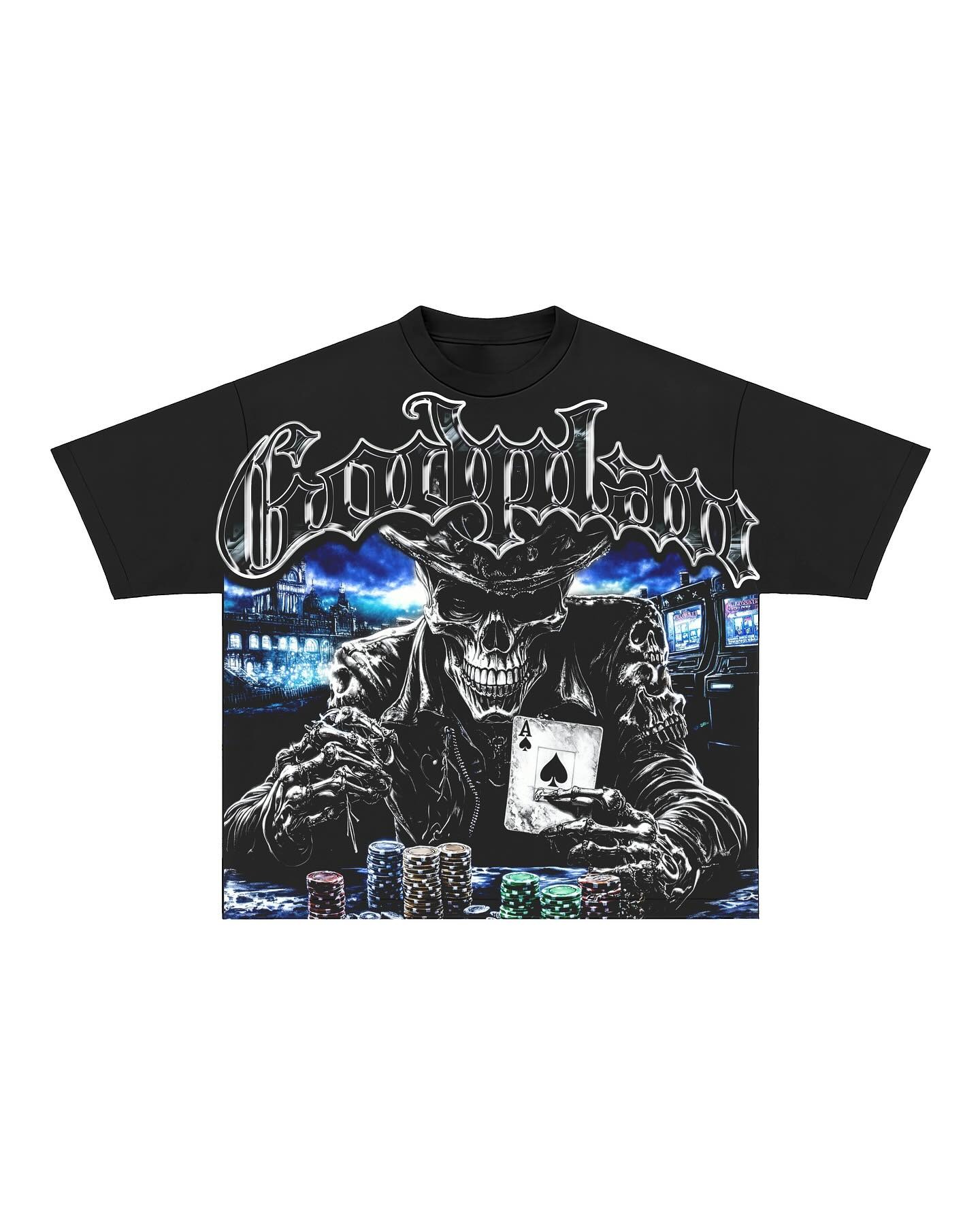 Black Sublimation Graphic T-shirts for Men