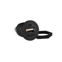 LSHITECH USB 2.0 Type-A Female Panel Mount Connector 22.5mm Cutout with Hex Nut for Industrial Control Panel