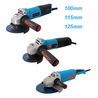 Meuleuse d'angle professionnelle FIXTEC 900W 100mm avec interrupteur arrière électrique, mini meuleuse d'angle