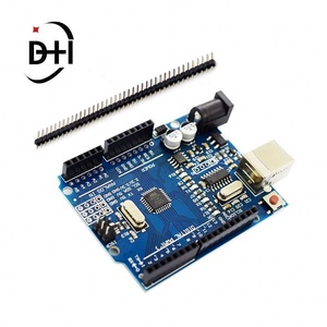 บอร์ดพัฒนา DH สำหรับ Uno R3 Atmega328p Ch340 Ch340g สำหรับ Arduino Uno R3 พร้อมพินเฮดเดอร์แบบตรงและสายเคเบิล - Product Image 2