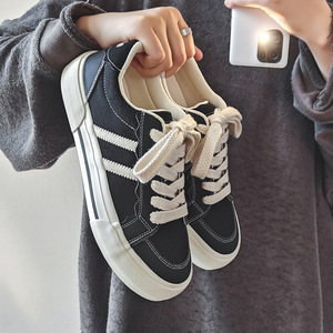 2024 mùa xuân và mùa thu bẩn màu cam Thích hợp Giày vải nam giày thể thao thoáng khí hợp thời trang vài đôi giày giản dị bán buôn - Product Image 6