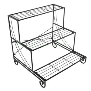 Supports d'affichage en métal à 3 niveaux pour pots <span class=keywords><strong>de</strong></span> fleurs en métal pour plantes - Product Image 4