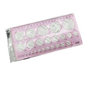 Pochoirs de <span class=keywords><strong>dessin</strong></span> multifonctionnels réutilisables en plastique Règle de mesure des mamelons et des seins Modèle de papier à bride - Product Image 6