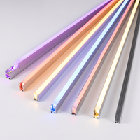 Tira de LED de Neón con Emisión de Luz en Forma de Domo 0513, Curvable Horizontalmente, IP67, Impermeable, para Perfil de Aluminio Oculto, Decoración Arquitectónica