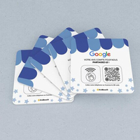 Carte d'examen Google NFC pour médias sociaux étanche Plaque Instagram NFC