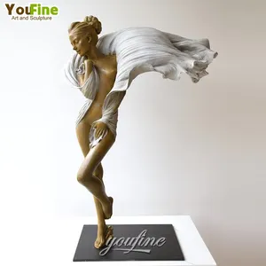 Women Garden Statue Outdoor Garden Decor Modern Bronze Beautiful Nude Famous Woman Statues