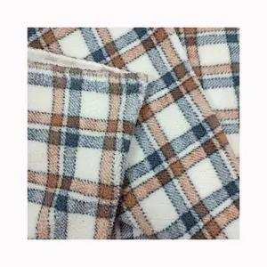 Hot sale 100% polyester soft sherpa fabric winter coat printed sherpa fabric