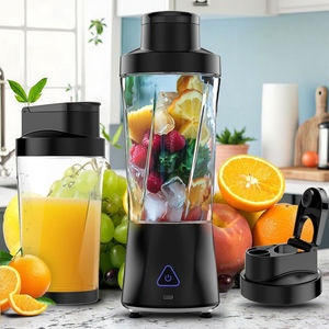 Licuadora portátil de jugo fresco eléctrica recargable de gran capacidad Exprimidor rápido de carga USB con hoja de acero inoxidable para gimnasio - Product Image 1