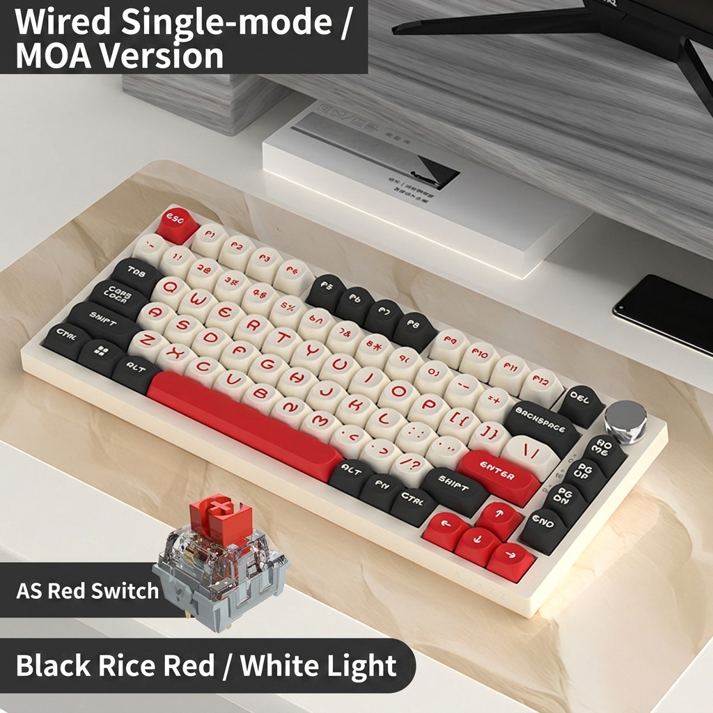Ak820 red axis  black-white-red white light diy