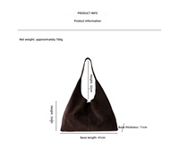 Sac Hobo Souple et Oversize en Cuir de Vachette Véritable pour Femme, Grand Sac Fourre-Tout à Bandoulière en Daim Grainé, Vente en Gros OEM