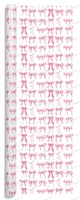 Papier d'emballage cadeau rose épais sur mesure avec nœud, esthétique Coquette, pour Noël, grande quantité minimale de commande (MOQ), usage commercial