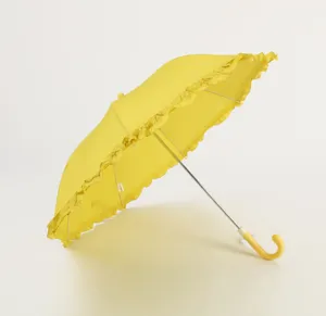 Çocuk şemsiyesi fırfır dantel açmak ve kapatmak kolay güzel hafif şemsiye