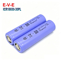 Baterai EV E 30PL 18650 3.6V 3000mah 60A Discharge Silinder Isi Ulang Lithium Ion Baterai Lithium Berdaya Tinggi