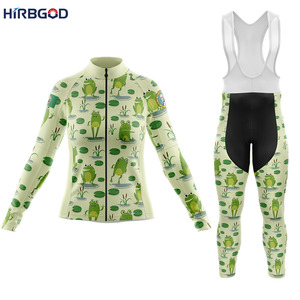 <span class=keywords><strong>Pantaloni</strong></span> e maglia da ciclismo HIRBGOD da <span class=keywords><strong>donna</strong></span> a maniche lunghe Usa magliette da ciclismo con Design animale pantaloncini da bicicletta da <span class=keywords><strong>donna</strong></span> - Product Image 2
