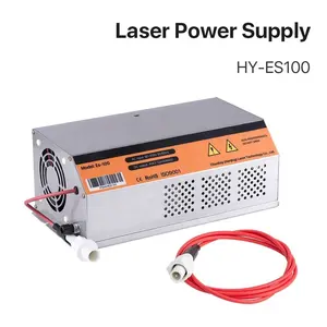 Iyi-lazer HY-ES serisi 80w 100w 150w lazer güç kaynağı, CO2 lazer kesici gravür makinesi için güç kaynağı
