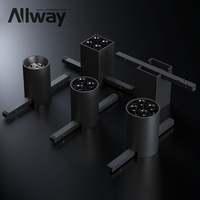 Système d'éclairage sur rail en aluminium ultra-mince Allway CX11 CCT réglable, rails de surface DC48V, LED magnétique dimmable Dali Zigbee