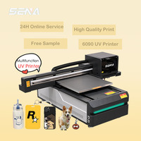 Termurah 6090 UV Flatbed Printer mesin untuk bisnis kecil ide cetak CD kartu PVC kotak hadiah kayu logam kaca UV Led Printer