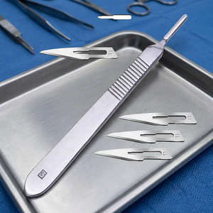 Grip Surgical Surgical Scalpel Handle Stainless Steel Blades for General Surgery CE Certified Class I Manual <b>Instrument</b> Set GS 5 - Product Image 4