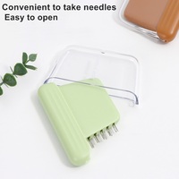 Tragbare Magnetische Nadelbox mit Nadelhalter Einfaches Plastik-Nähset für Näh- und Stickzubehör