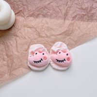 Vente en gros usine/OEM Nouvelles chaussettes d'été fines en coton avec motif de poupée 3D, chaussettes invisibles pour bébé