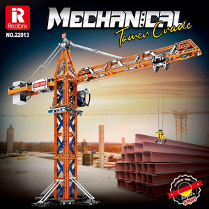 Zhenzhuan 22013, Bloques de Construcción de Grúa Torre, Juguete Educativo con Control Remoto Eléctrico para Niños de 8 a 13 Años, Kit de Ensamblaje de Más de 800 Piezas - Product Image 2