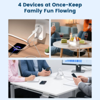 Enchufe Inteligente Tuya WiFi de 65W GaN con Doble USB-A y Tipo C para Oficina Comercial