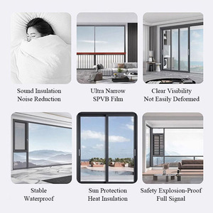 Puertas y Ventanas Corredizas de Aluminio con Doble Acristalamiento, Ventana Corrediza <span class=keywords><strong>sin</strong></span> <span class=keywords><strong>Marco</strong></span> Personalizable, Ventanas Corredizas de Vidrio Insonorizadas <span class=keywords><strong>sin</strong></span> <span class=keywords><strong>Marco</strong></span> - Product Image 5