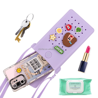 Sac à bandoulière mini en silicone personnalisé Chinfai pour filles, avec breloques pour sabots, sacoche de poitrine, sacoche de téléphone messager
