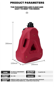 Pequeño tanque de combustible de plástico Contenedor de gasolina portátil montado en el automóvil Bidón de gasolina - Product Image 5