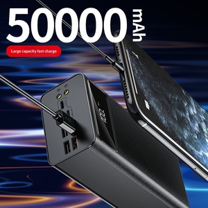 Offre Spéciale – Batterie Externe Portable en PVC Grande Capacité <span class=keywords><strong>50000</strong></span> mAh pour Extérieur, Charge Ultra-Rapide 15W, Affichage Numérique, Impression - Product Image 4