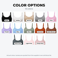 Soutien-gorge tricoté sans armatures, doux et confortable, pour femmes, avec bretelles réglables