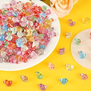 240 pièces Canards colorés Miniatures Animaux en vrac Accessoires de paysage Aquarium Maison de poupée Jardin féerique Décorations - Product Image 5