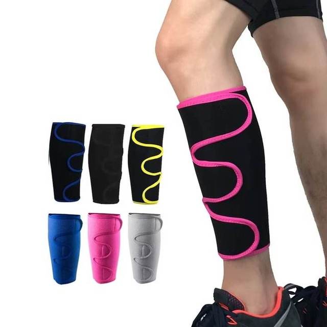 Custom Neoprene Foldable Lightweight Shin Support Brace Sports Fitness Compression Calf Protective Strap Wrap Football Leg Guard