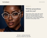 Bingkai Kacamata Bulat Emas 18K Berlian Buatan Laboratorium Kacamata Optik Lapisan Emas Putih Perhiasan Fashion Unisex
