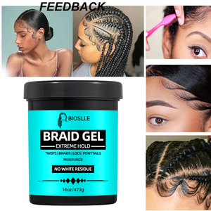 Gel de verrouillage des cheveux pour tressage 16oz sans écaillage et forte utilisation en salon dompte les bords des frisottis - Product Image 2