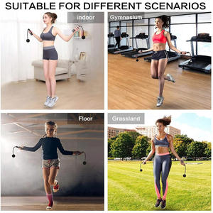 Corde à sauter sans fil lestée pour fitness à domicile et sport, corde à sauter rapide sans fil - Product Image 6