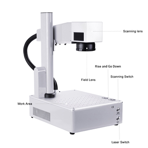 Máy Khắc Laser Bằng Sợi Quang 3D 20W Máy Khắc Laser Mini 3D Trên Máy Khắc Laser Kim Loại Cong - Product Image 4