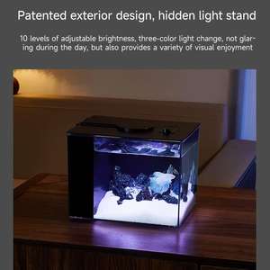 Akuarium Mini Plastik Betta Grosir Pabrik dengan Lampu LED dan Filter Akuarium - Product Image 2