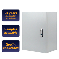 Boîte de contrôle en acier/métal et plastique, armoire électrique IP54, sécurité durable, boîte de distribution avec revêtement en poudre