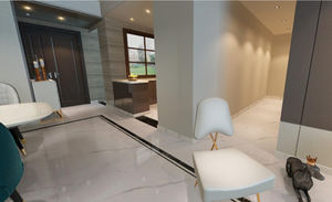 Azulejos de porcelana con acabado brillante para <span class=keywords><strong>Hotel</strong></span>, azulejos blancos de gran tamaño de 1000x1000 Carrara, cuerpo completo - Product Image 4