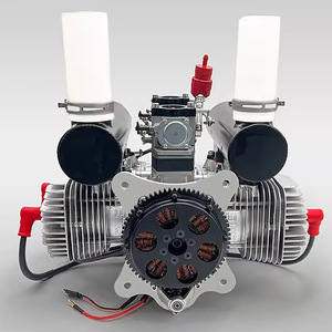 Ventes chaudes DLE400 Moteur d'avion à refroidissement par air haute puissance Modèle de démarrage Fonction de production d'énergie 400W Sortie DC14V Matériel métallique - Product Image 5