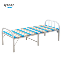 IYANEN coloré conception d'économie de l'espace extérieur robuste portable lit lit simple Moderne fer lit pliant