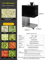 Máquina Profesional Mond.uk para Cortar Cebollín, 50 kg/h, Cuchillas de Acero Inoxidable, Alimentación Dual, Limpieza Rápida, Cortadora de Alimentos para Chile y Puerro