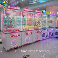 Machine à attraper les jouets à pièces, grue à jouets, grue à jouets folle avec accepteur de billets, bon prix, assistance technologique à vie