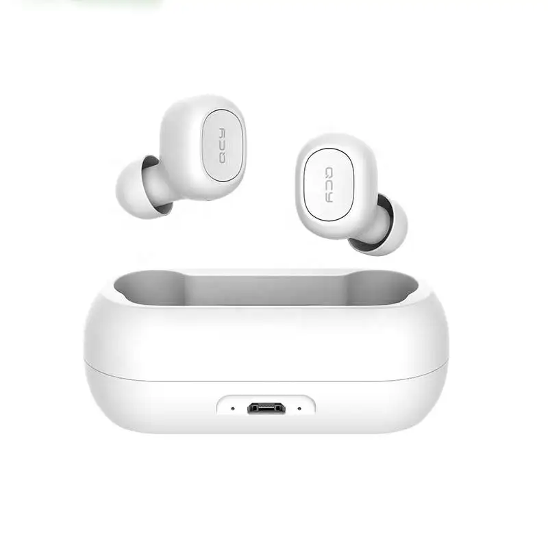 Ready to ship for QCY TC 1 piece 5d stereo wireless earphone earbuds earphones touch control headphones with mic